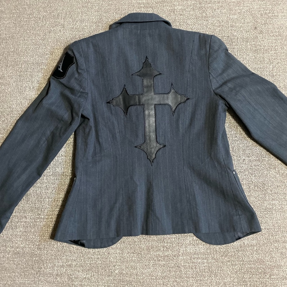 Aqua grey blazer